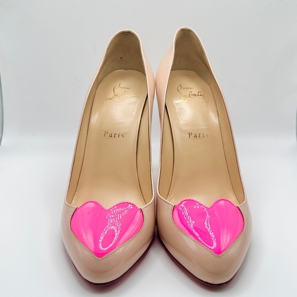 Christian Louboutin Pink Patent Leather Heels - Picture 7 of 14